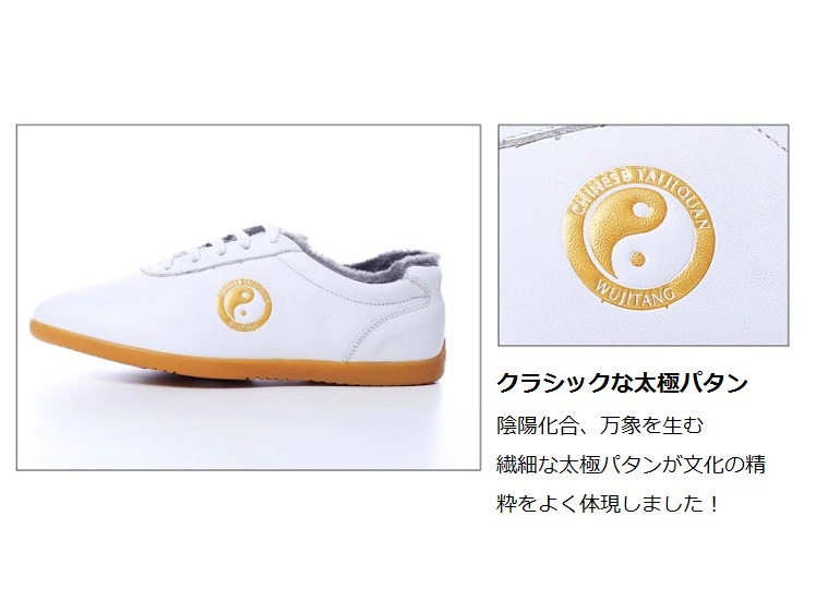 太極靴 Leather Tai Chi Shoes Detail image
